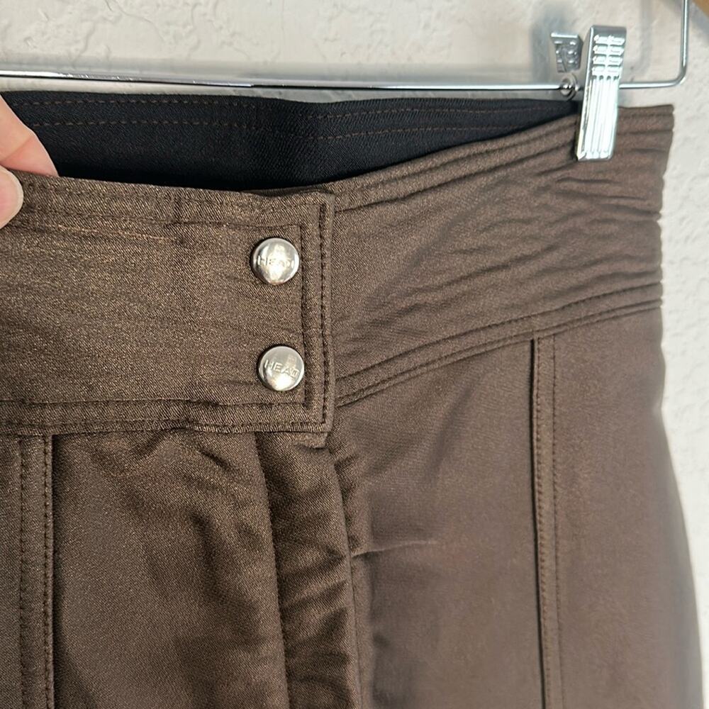 Vintage Head Sportswear Apres Ski Pants Wool Snow Winter Brown Compression - Picture 2 of 9